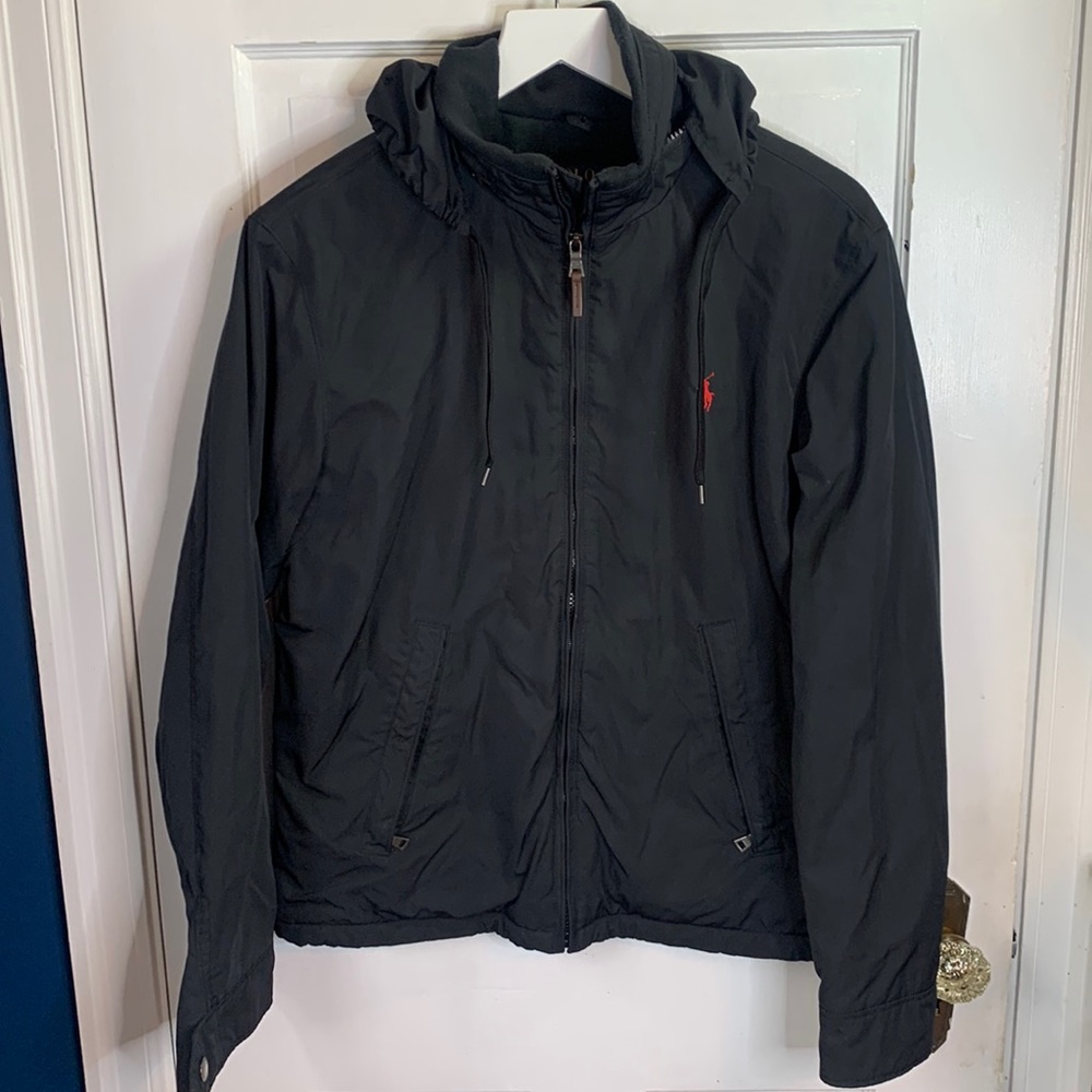 Polo by Ralph Lauren Dark Windbreaker with Red Logo